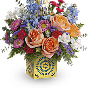 Best Wishes Bouquet | Mixed Bouquets | Same Day Flower Delivery | Multi-Colored | Teleflora
