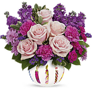 Birthday Greetings Bouquet | Mixed Bouquets | Same Day Flower Delivery | Multi-Colored | Teleflora