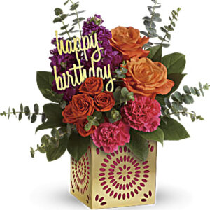 Birthday Sparkle Bouquet | Mixed Bouquets | Same Day Flower Delivery | Multi-Colored | Teleflora