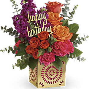 Birthday Sparkle Bouquet | Mixed Bouquets | Same Day Flower Delivery | Multi-Colored | Teleflora