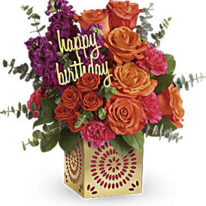 Birthday Sparkle Bouquet | Mixed Bouquets | Same Day Flower Delivery | Multi-Colored | Teleflora