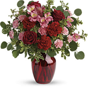 Blooming Belles Bouquet | Mixed Bouquets | Same Day Flower Delivery | Red | Teleflora