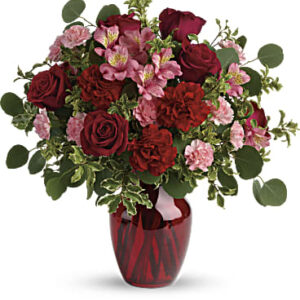 Blooming Belles Bouquet | Mixed Bouquets | Same Day Flower Delivery | Red | Teleflora