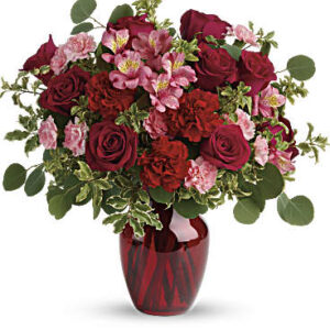 Blooming Belles Bouquet | Mixed Bouquets | Same Day Flower Delivery | Red | Teleflora