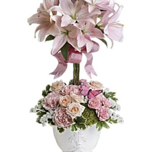 Blushing Lilies Bouquet | Mixed Bouquets | Same Day Flower Delivery | Pink | Teleflora
