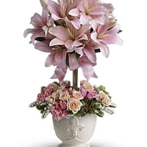 Blushing Lilies Bouquet | Mixed Bouquets | Same Day Flower Delivery | Pink | Teleflora