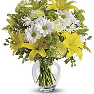 Brightly Blooming Bouquet | Mixed Bouquets | Same Day Flower Delivery | Yellow | Teleflora