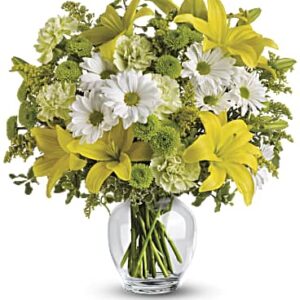 Brightly Blooming Bouquet | Mixed Bouquets | Same Day Flower Delivery | Yellow | Teleflora
