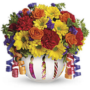 Brilliant Birthday Blooms Bouquet | Mixed Bouquets | Same Day Flower Delivery | Multi-Colored | Teleflora