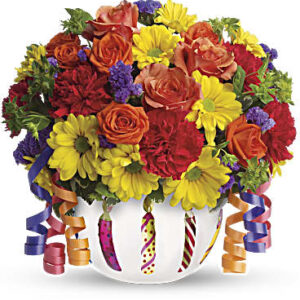 Brilliant Birthday Blooms Bouquet | Mixed Bouquets | Same Day Flower Delivery | Multi-Colored | Teleflora