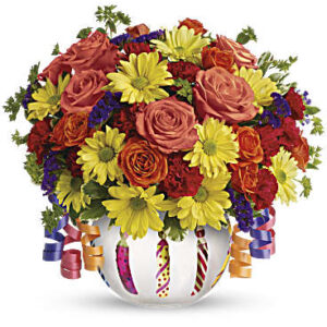 Brilliant Birthday Blooms Bouquet | Mixed Bouquets | Same Day Flower Delivery | Multi-Colored | Teleflora