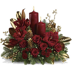 Candlelit Christmas | Roses | Same Day Flower Delivery | Red | Teleflora