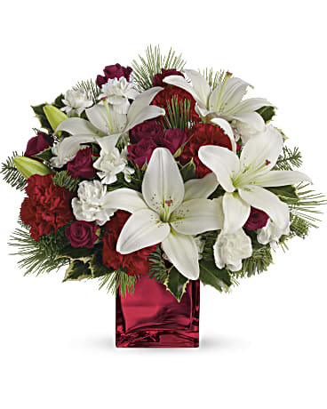 Caroling In The Snow | Mixed Bouquets | Same Day Flower Delivery | White | Teleflora
