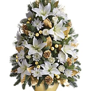 Celebration Tree Bouquet | Lilies | Same Day Flower Delivery | White | Teleflora
