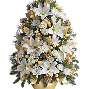 Celebration Tree Bouquet | Lilies | Same Day Flower Delivery | White | Teleflora