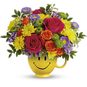 Choose Happy Bouquet | Mixed Bouquets | Same Day Flower Delivery | Multi-Colored | Teleflora