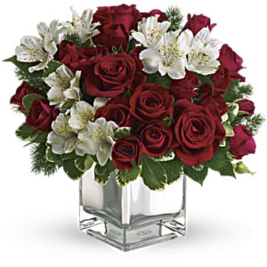 Christmas Blush Bouquet | Mixed Bouquets | Same Day Flower Delivery | White | Teleflora