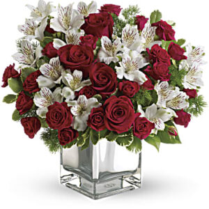 Christmas Blush Bouquet | Mixed Bouquets | Same Day Flower Delivery | White | Teleflora
