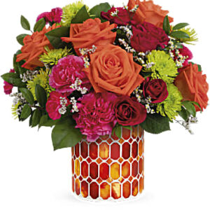 Citrus Dream Bouquet | Roses | Same Day Flower Delivery | Multi-Colored | Teleflora