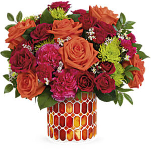 Citrus Dream Bouquet | Roses | Same Day Flower Delivery | Multi-Colored | Teleflora