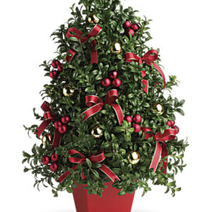 Deck The Halls Tree | Mixed Bouquets | Same Day Flower Delivery | Red | Teleflora