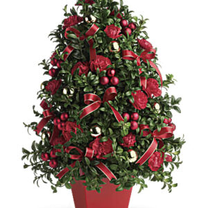 Deck The Halls Tree | Mixed Bouquets | Same Day Flower Delivery | Red | Teleflora