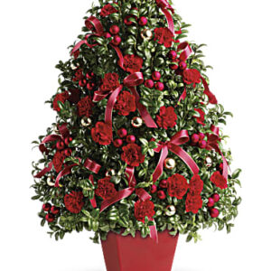 Deck The Halls Tree | Mixed Bouquets | Same Day Flower Delivery | Red | Teleflora