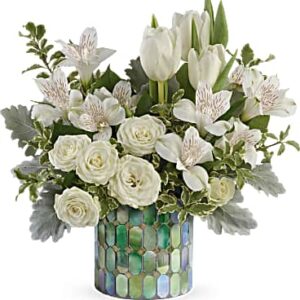 Divine Mosaic Bouquet | Mixed Bouquets | Same Day Flower Delivery | White | Teleflora
