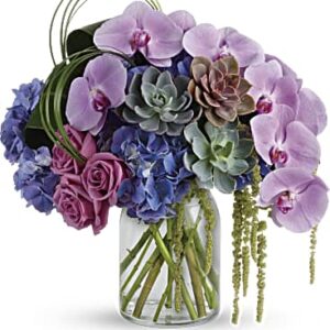Exquisite Elegance Bouquet | Mixed Bouquets | Same Day Flower Delivery | Purple | Teleflora