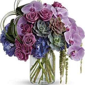 Exquisite Elegance Bouquet | Mixed Bouquets | Same Day Flower Delivery | Purple | Teleflora