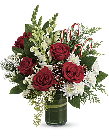 Festive Pines Bouquet | Mixed Bouquets | Same Day Flower Delivery | White | Teleflora