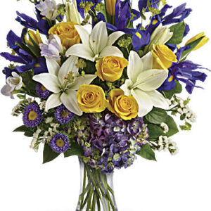Floral Spring Iris Bouquet | Mixed Bouquets | Same Day Flower Delivery | Multi-Colored | Teleflora