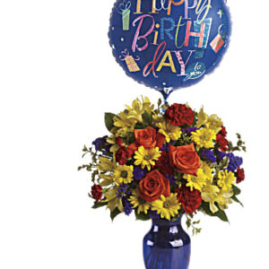 Fly Away Birthday Bouquet | Mixed Bouquets | Same Day Flower Delivery | Multi-Colored | Teleflora