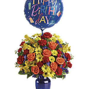Fly Away Birthday Bouquet | Mixed Bouquets | Same Day Flower Delivery | Multi-Colored | Teleflora