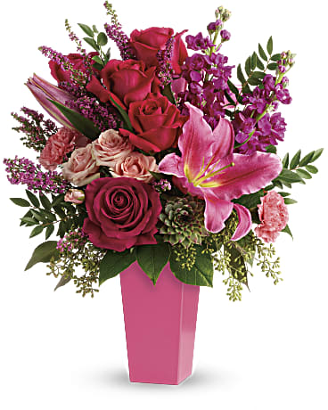 Forever Fuchsia Bouquet | Mixed Bouquets | Same Day Flower Delivery | Pink | Teleflora