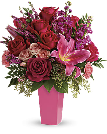 Forever Fuchsia Bouquet | Mixed Bouquets | Same Day Flower Delivery | Pink | Teleflora