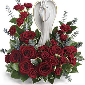 Forever Our Angel Bouquet | Roses | Same Day Flower Delivery | Red | Teleflora
