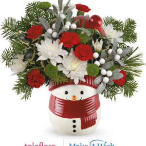 Frosty Wishes Bouquet | Carnations | Same Day Flower Delivery | White | Teleflora