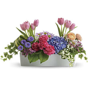 Garden Party Centerpiece | Mixed Bouquets | Same Day Flower Delivery | Multi-Colored | Teleflora