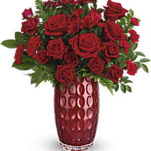 Geometric Beauty Bouquet | Mixed Bouquets | Same Day Flower Delivery | Red | Teleflora