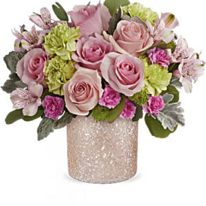 Glamour And Glitter Bouquet | Mixed Bouquets | Same Day Flower Delivery | Pink | Teleflora