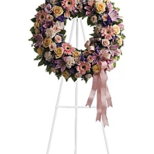 Graceful Wreath | Mixed Bouquets | Same Day Flower Delivery | Multi-Colored | Teleflora