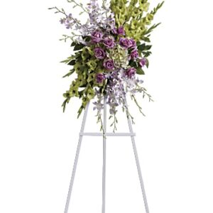 Heavenly Sentiments Spray | Mixed Bouquets | Same Day Flower Delivery | Purple | Teleflora