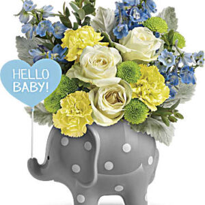 Hello Sweet Baby | Mixed Bouquets | Same Day Flower Delivery | Multi-Colored | Teleflora