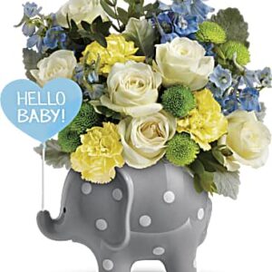 Hello Sweet Baby | Mixed Bouquets | Same Day Flower Delivery | Multi-Colored | Teleflora