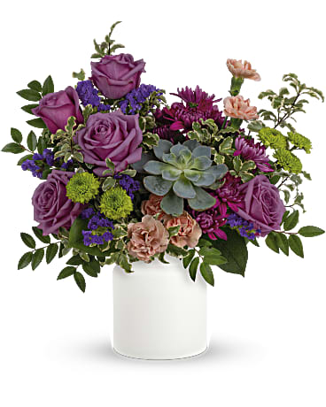 Hidden Garden Bouquet | Roses | Same Day Flower Delivery | Multi-Colored | Teleflora