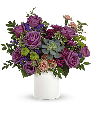 Hidden Garden Bouquet | Roses | Same Day Flower Delivery | Multi-Colored | Teleflora