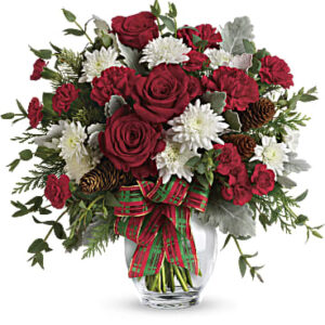 Holiday Shine Bouquet | Carnations | Same Day Flower Delivery | White | Teleflora