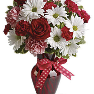 Hugs And Kisses Bouquet With Red Roses | Mixed Bouquets | Same Day Flower Delivery | Teleflora