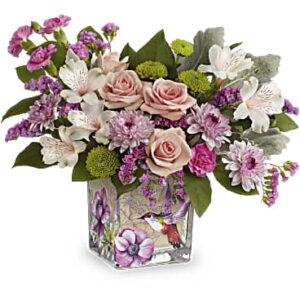 Hummingbird Surprise Bouquet | Mixed Bouquets | Same Day Flower Delivery | Pink | Teleflora